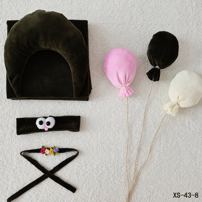 Avezano Newborn Photography Prop Set Swaddle Wrap with Hat