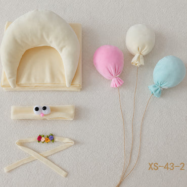 Avezano Newborn Photography Prop Set Swaddle Wrap with Hat