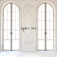 Avezano White Carved Wall Door Window Photography Backdrop