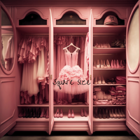 Avezano Barbie Pink Wardrobe and Princess Dress Photography Background