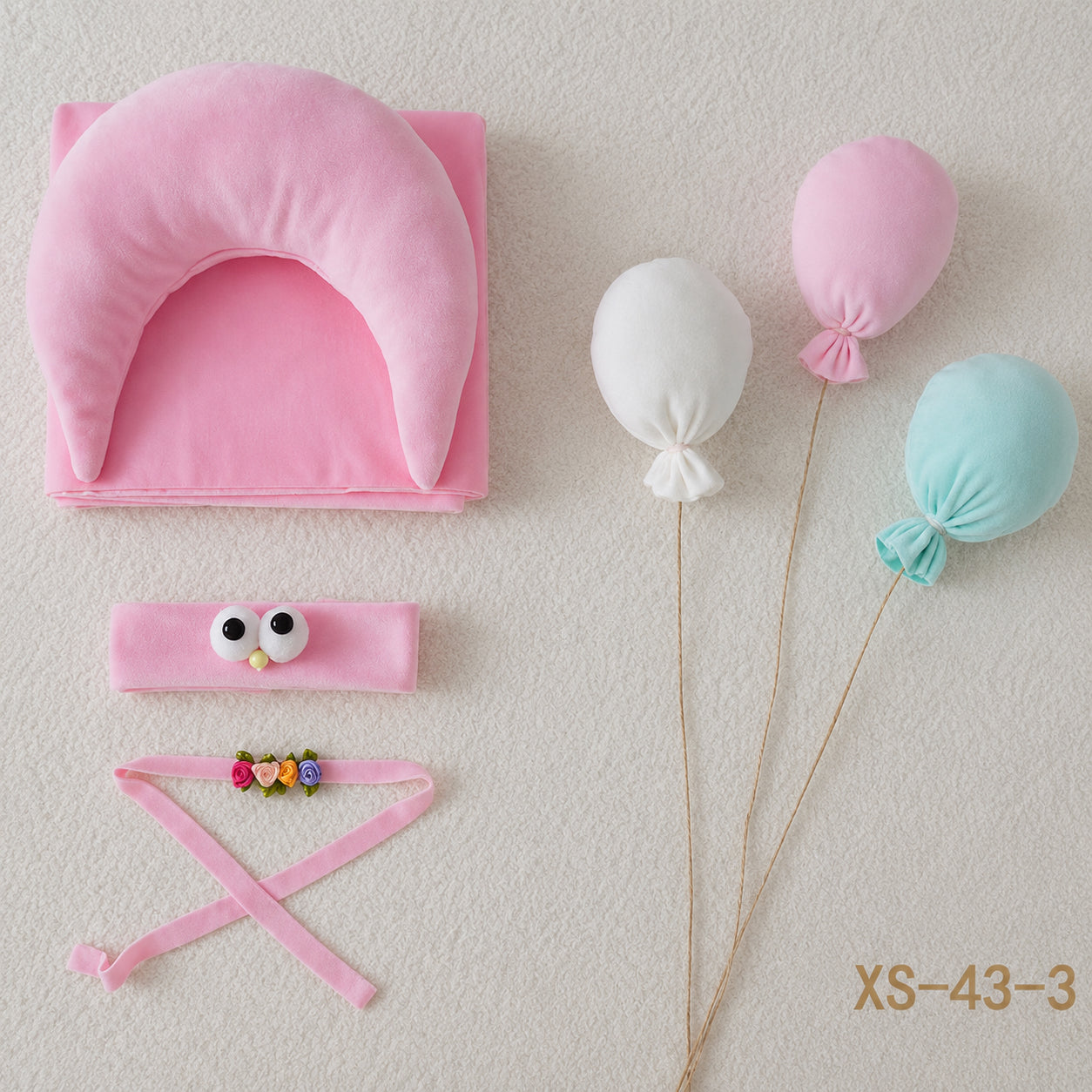 Avezano Newborn Photography Prop Set Swaddle Wrap with Hat