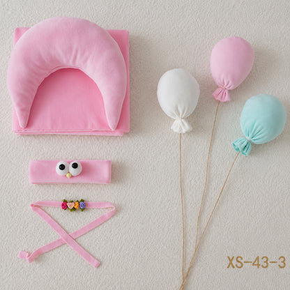 Avezano Newborn Photography Prop Set Swaddle Wrap with Hat