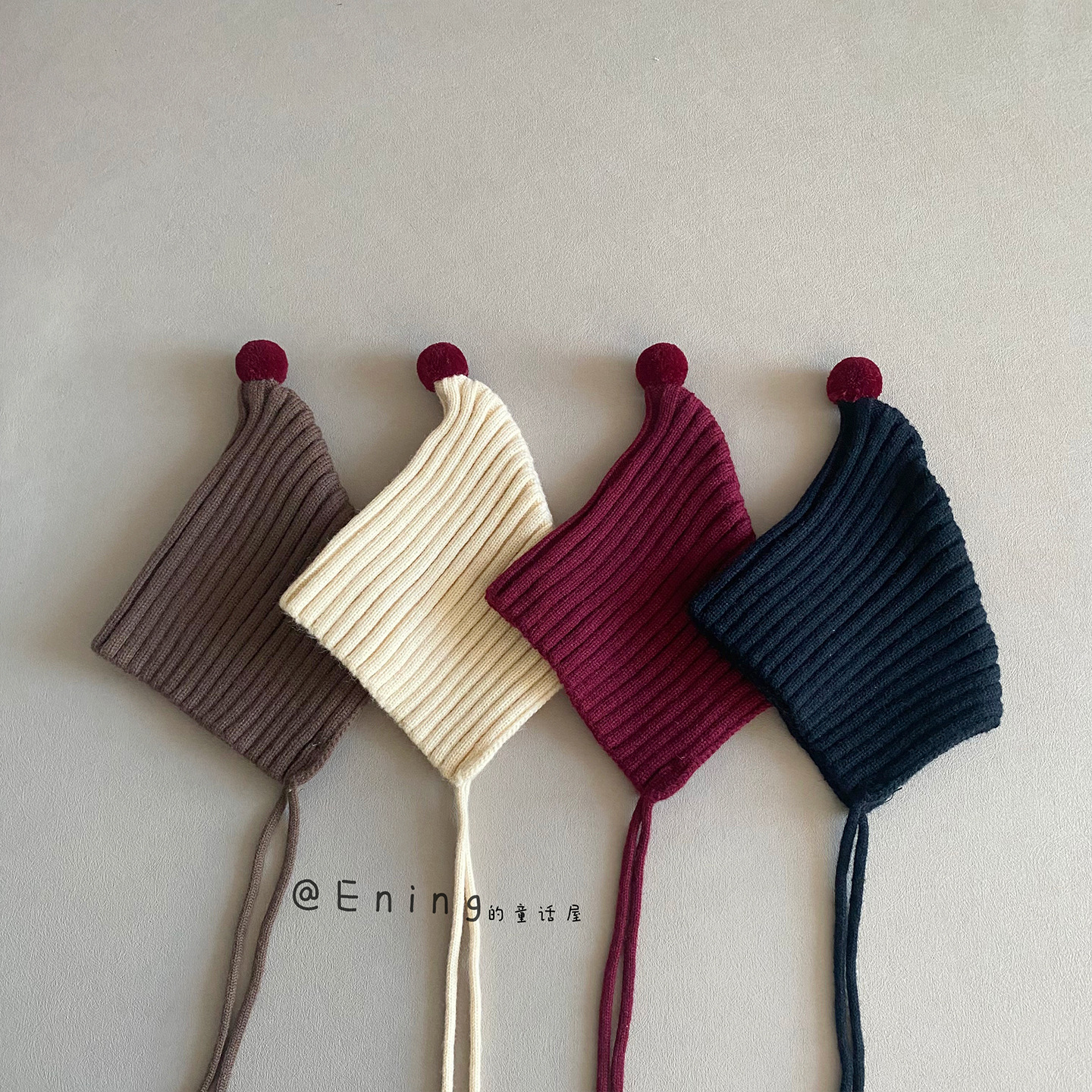 Avezano Baby Knitted Woolen Elastic Warm Ear-protecting Cap