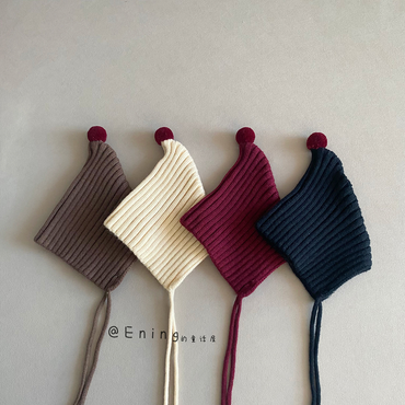 Avezano Baby Knitted Woolen Elastic Warm Ear-protecting Cap