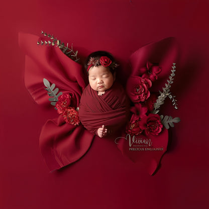 Avezano Newborn Red Theme Photography Props Set
