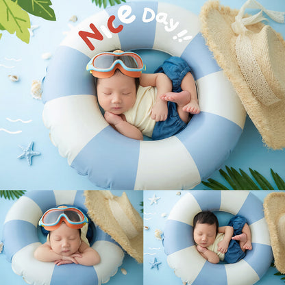 Avezano Summer Swimwear Swimming Ring-Themed Props Photography