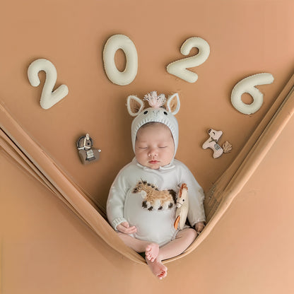 Avezano 2026 Horse Theme Newborn Photography Props