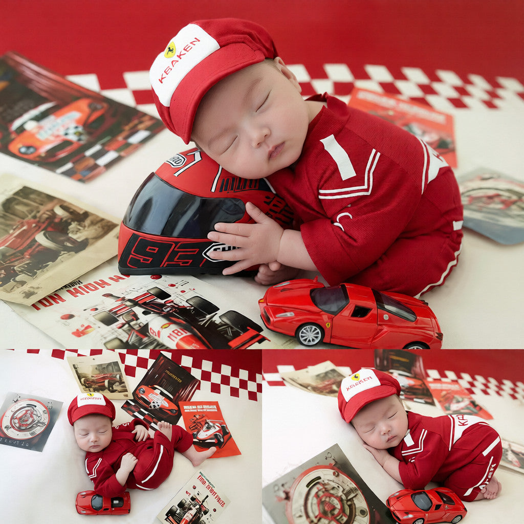 Avezano Cool Racing Car Newborn Theme Photography Props