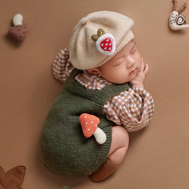 Avezano Newborn Mushroom and Leaf Photography Props