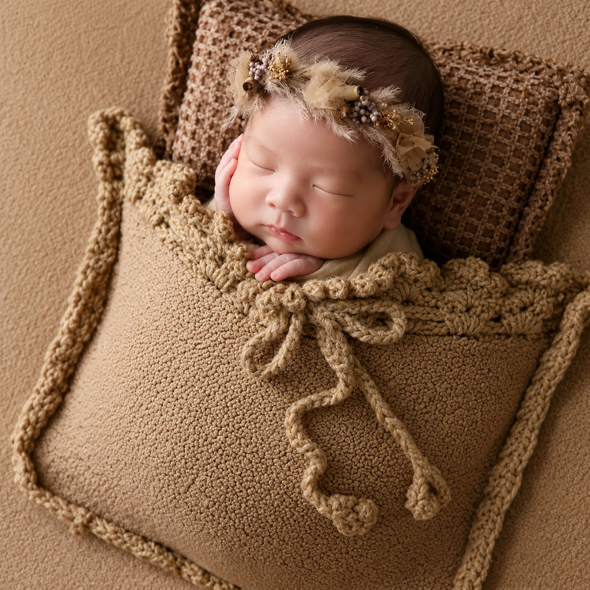 Avezano Newborn Coffee Sleep Sack Blanket Photoshoot Prop