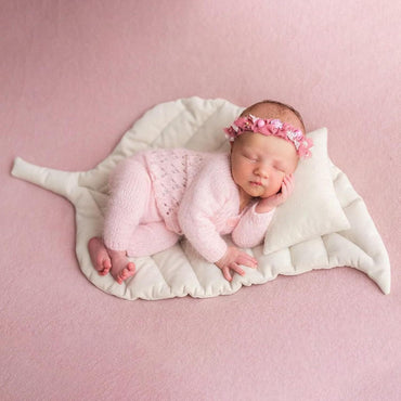 Avezano Newborn Photography Leaf Mat Baby Posing Pillow Photo Prop