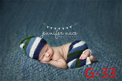Avezano Knitted Newborn Outfit Photography Props