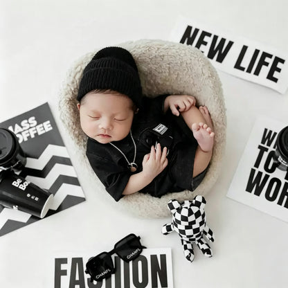 Avezano Newborn One Month Outfit Photography Prop Set