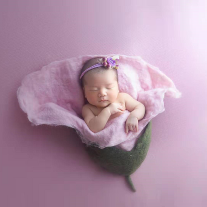 Avezano Newborn Handmade Wool Felt Bud Photo Prop
