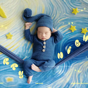 Avezano Newborn Clothing and Photo Props Starry Sky Theme