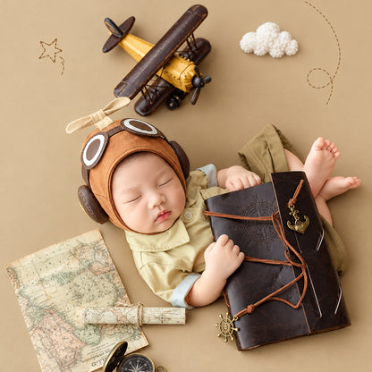 Avezano Newborn Pilot Themed Photography Prop Set