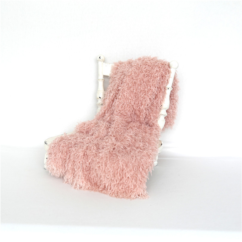 Avezano Feather Yarn Blanket for Newborn Photography Props