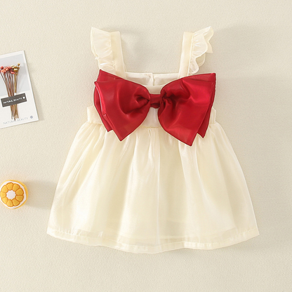 Avezano Newborn Summer Mesh Strap Onesie Dress