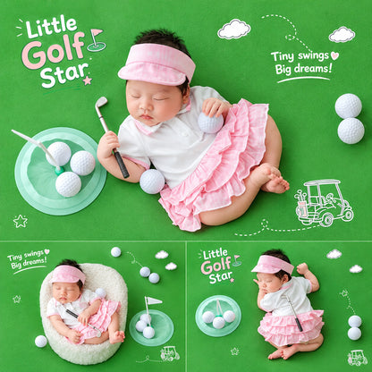 Avezano Newborn Golf Sport Themed Photography Prop Set