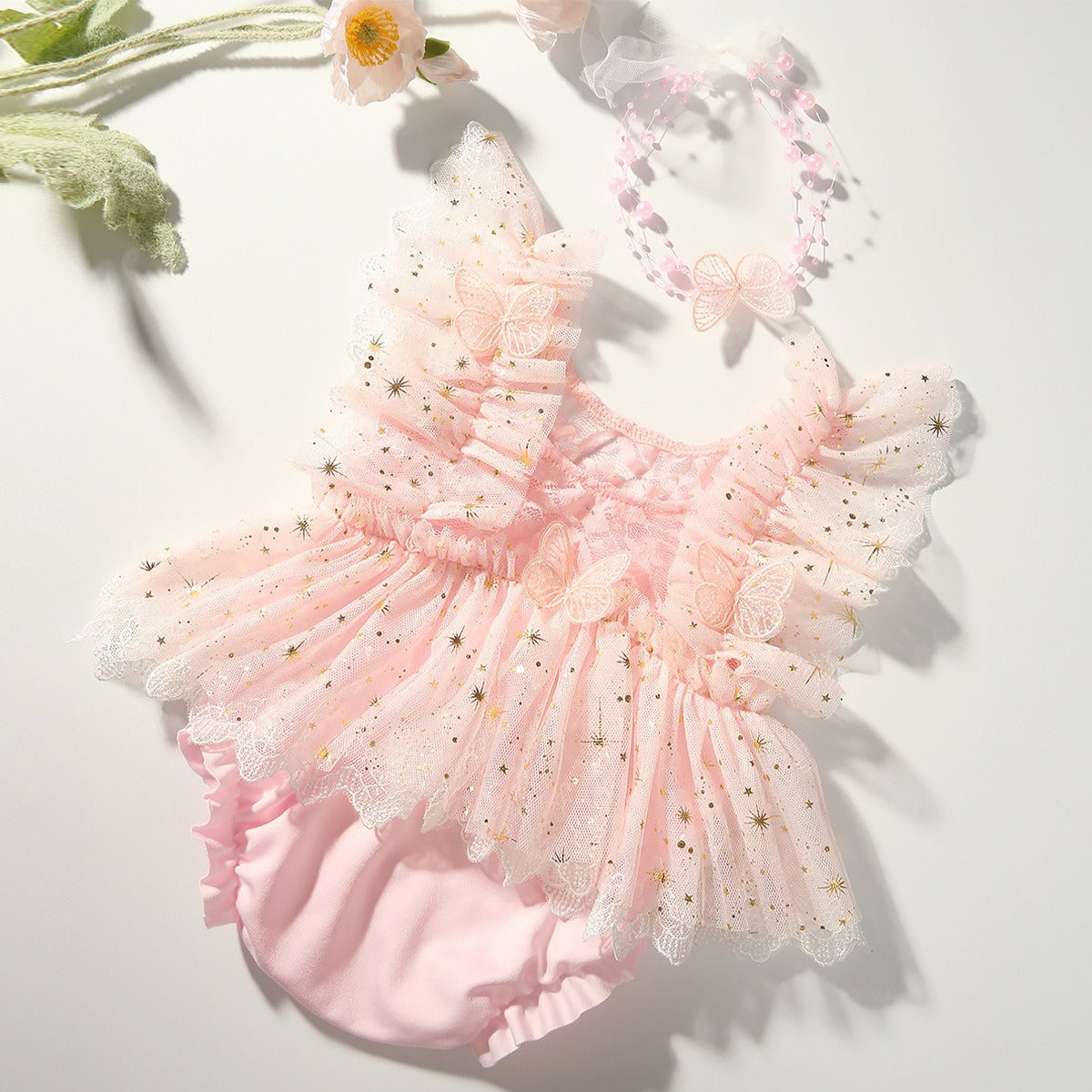 Avezano Newborn Baby Butterfly Wings Skirt Photography Prop