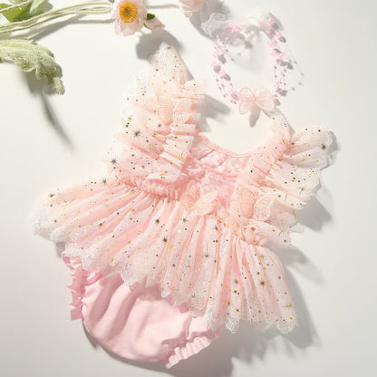 Avezano Newborn Baby Butterfly Wings Skirt Photography Prop