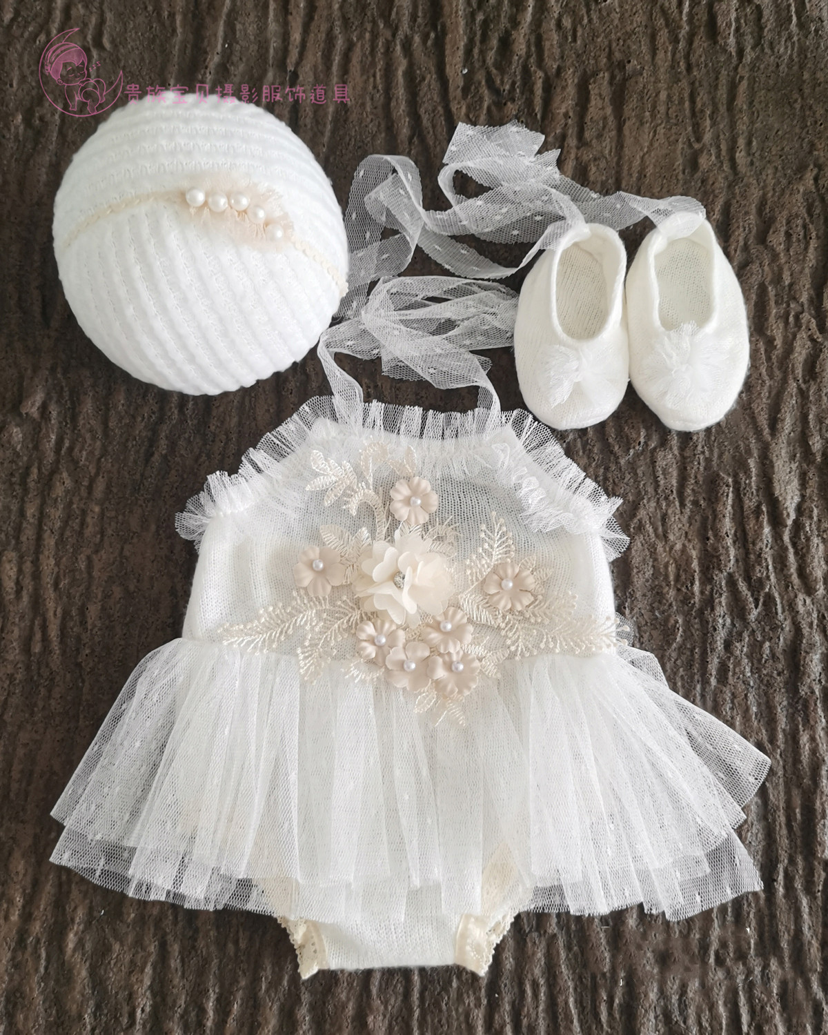 Avezano Lace Jumpsuit Newborn Outfit for Kids Photography