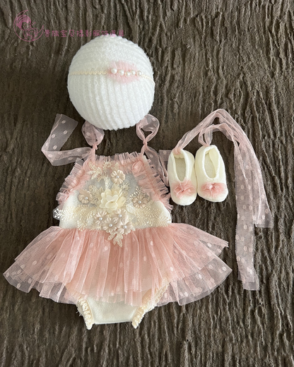 Avezano Lace Jumpsuit Newborn Outfit for Kids Photography