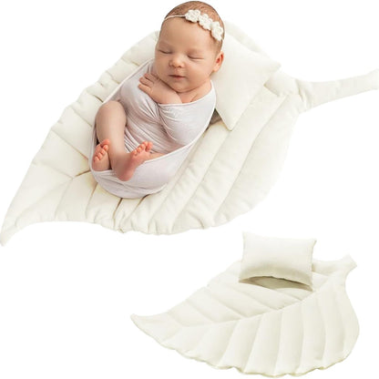 Avezano Newborn Photography Leaf Mat Baby Posing Pillow Photo Prop