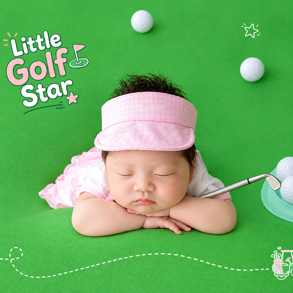 Avezano Newborn Golf Sport Themed Photography Prop Set