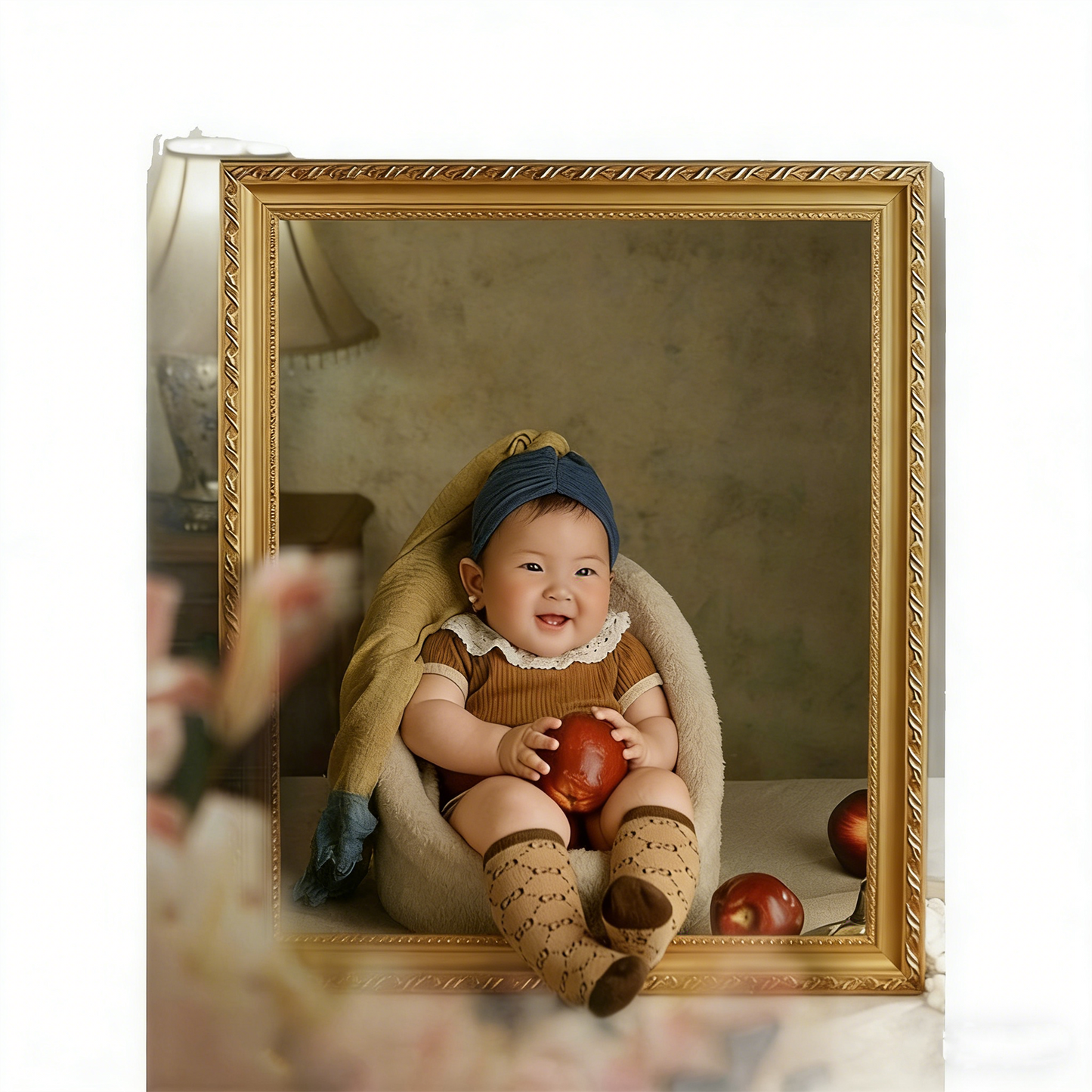 Avezano Pearl Girl Theme Photography Props for Newborn and Baby Photoshoot