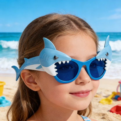 Avezano Shark Crab Shaped Novelty Sunglasses Sea Animal Decor for Beach Party