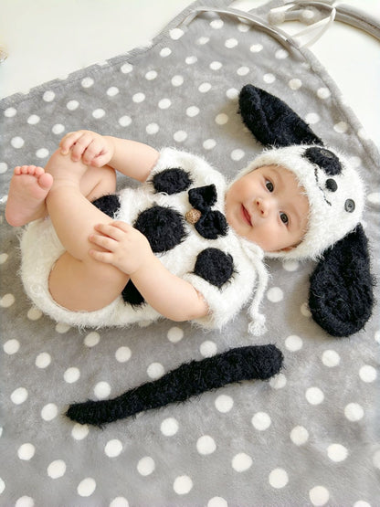 Avezano Cartoon Animal Crochet Outfit Set Newborn Baby Photo Props