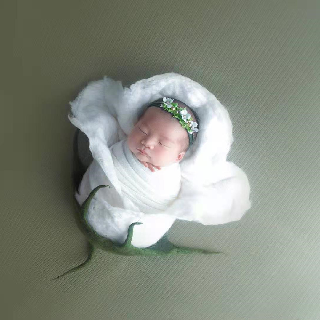Avezano Newborn Handmade Wool Felt Bud Photo Prop