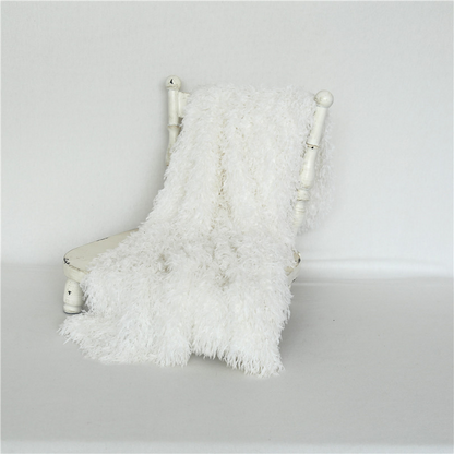 Avezano Feather Yarn Blanket for Newborn Photography Props