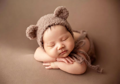 Avezano Newborn Hat Knit Blanket Photography Prop Set