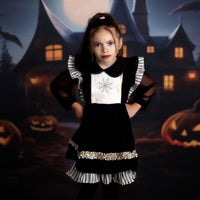 Avezano Halloween Pumpkin Castle Black Backdrop for Photography
