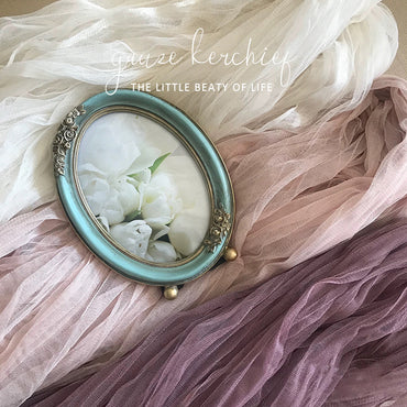 Avezano Water Ripple Double-Sided Pleated Scarf Photography Prop