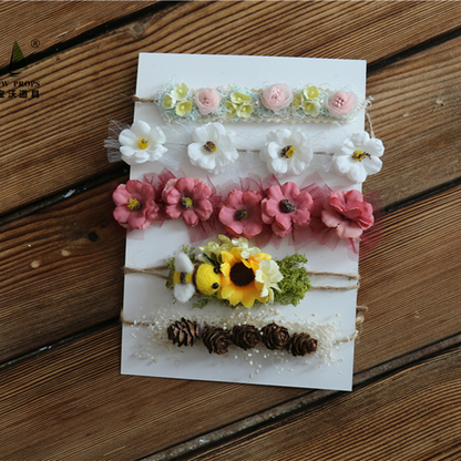 Avezano Newborn 5-Piece Headbands Photography Props