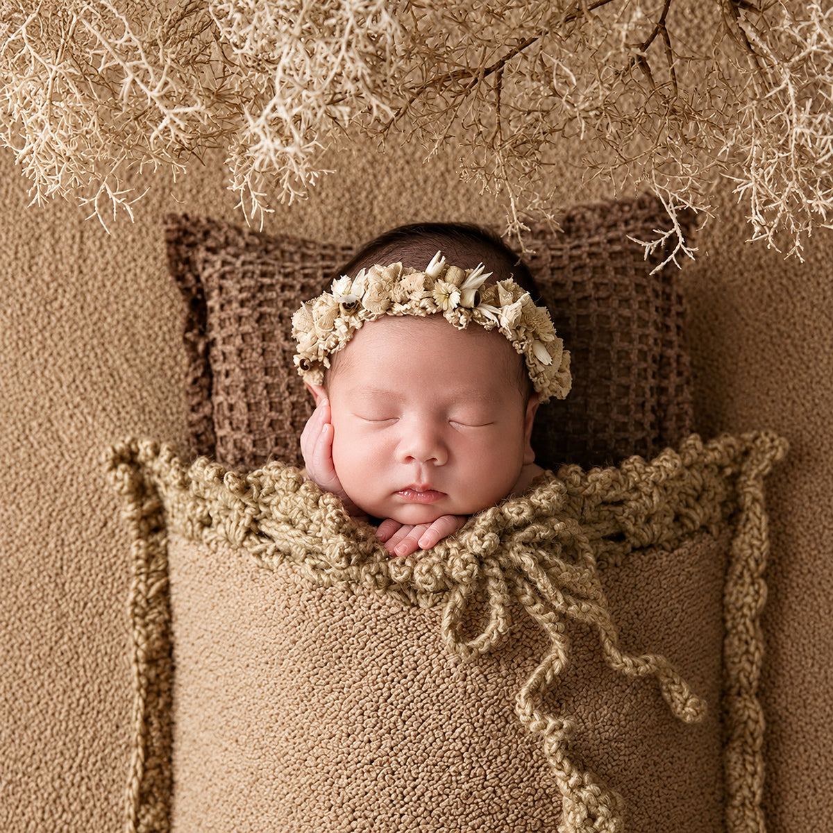 Avezano Newborn Coffee Sleep Sack Blanket Photoshoot Prop