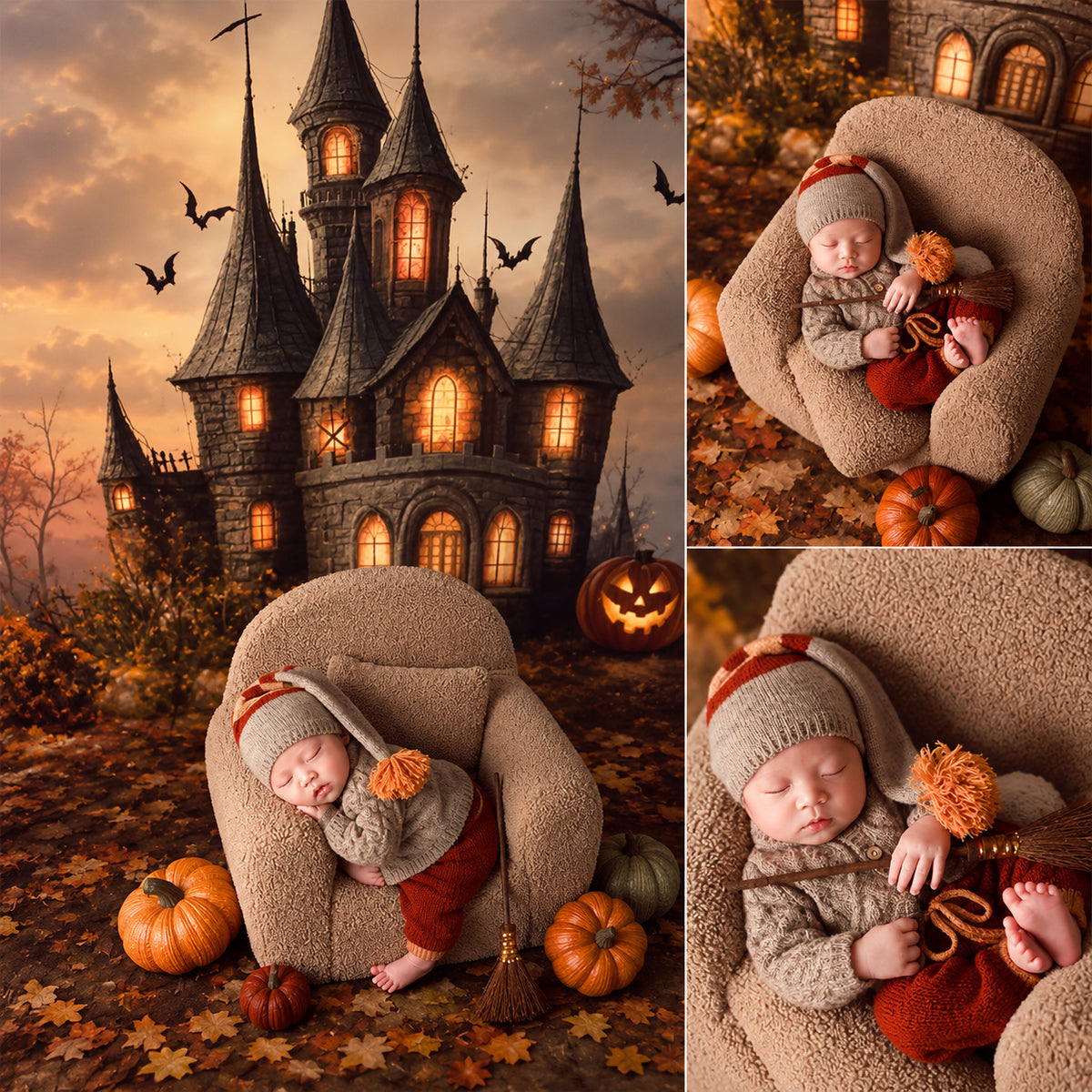 Avezano Newborn Halloween Themed Photography Prop Set
