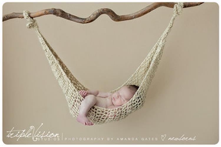 Avezano Newborn Knitted Hammock Photo Prop for Baby Photography