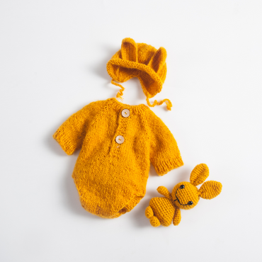Avezano Newborn Bunny Costume For 100 Days Photo Shoot Props