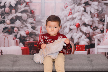 Toile de fond pour photographie d'intérieur avec sapin de Noël d'Avezano