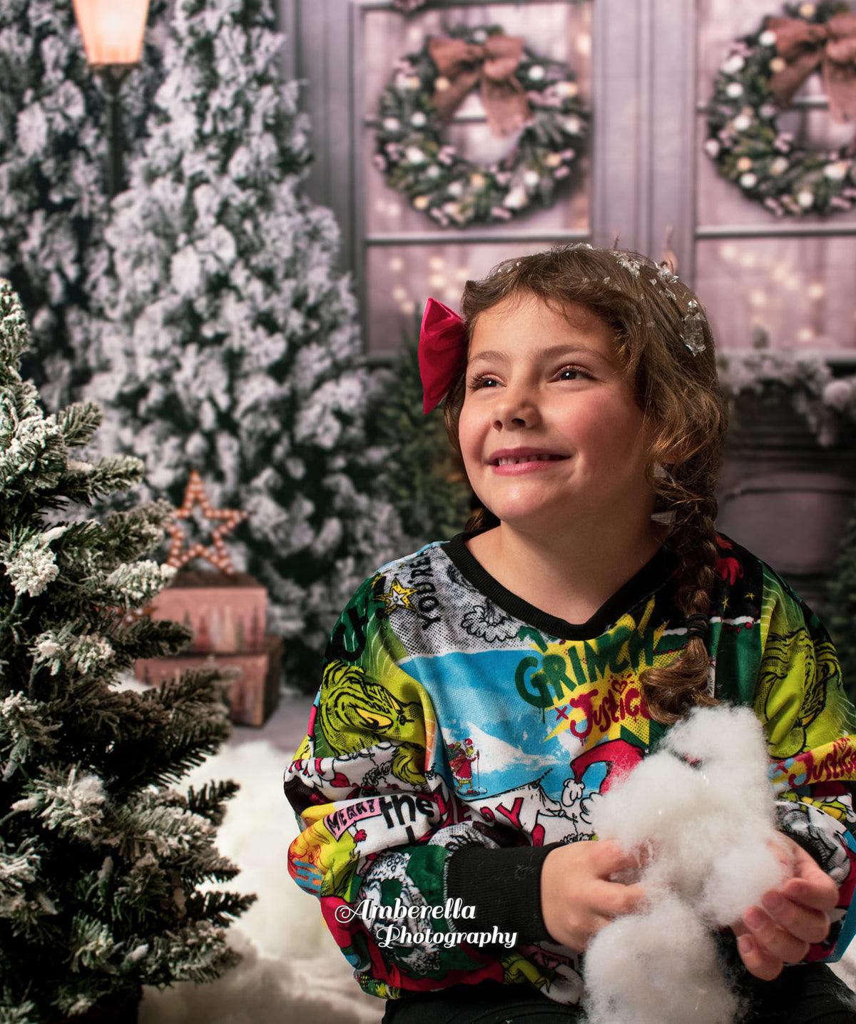 Andoer Toile De Fond Noël 2,1x1,5m - Décor Photographie Studio Portrait Fêtes Enfants Bébé