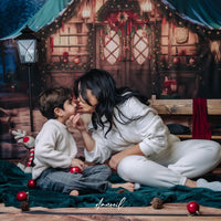 Avezano Christmas Cabin in the Woods Photography Backdrop
