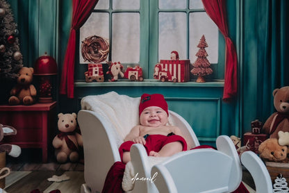 Avezano Christmas Gift Banner Room Photography Backdrop