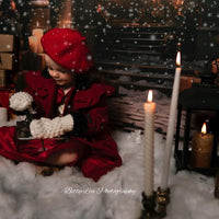 Avezano Christmas Bow Decorations and Gifts Photography Backdrop