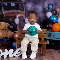 Avezano Car Children's First Birthday Party Photography Background