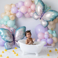 Avezano Butterfly Balloon Cake Smash Photography Backdrop Designed By Angela Forker