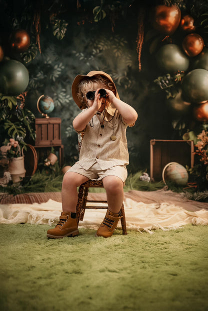 Arche de ballons pour fête dans la jungle d'Avezano